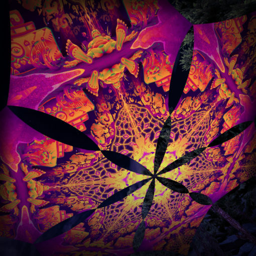 Let it Be - Hexagram LB-DM01 - Psychedelic UV-Canopy - 3D-Preview