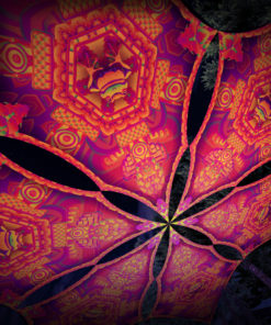 Let it Be - Hexagram LB-DM02 - Psychedelic UV-Canopy - 3D-Preview