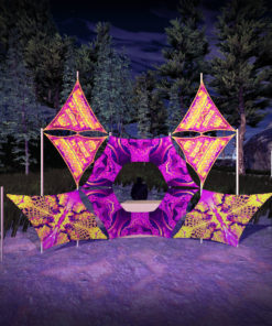 Let it Be - LB-DN03 - Donut DJ-Stage - Psychedelic UV-Reactive Decoration - 3D-Preview