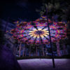 Spirit Monkey - Psychedelic UV-Reactive Ceiling Decoration Canopy 12 Petals - 3D-Preview