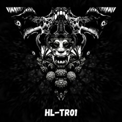 Hell-o-Ween - HL-TR01 -Psychedelic Black&White Halloween Triangle Decoration - Design Preview