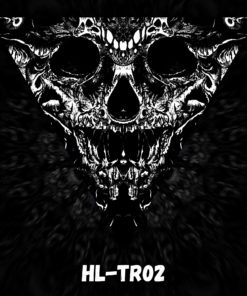 Hell-o-Ween - HL-TR02 -Psychedelic Black&White Halloween Triangle Decoration - Design Preview