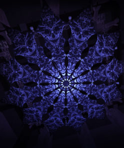 Helloween - Urzonuth -Psychedelic Black&White Canopy - 12 petals set - Large Size 11m diameter -3D-Preview in a club