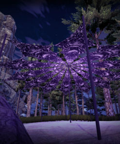 Helloween - Zinoleg -Psychedelic Black&White Halloween Canopy - 12 petals set -3D-Preview