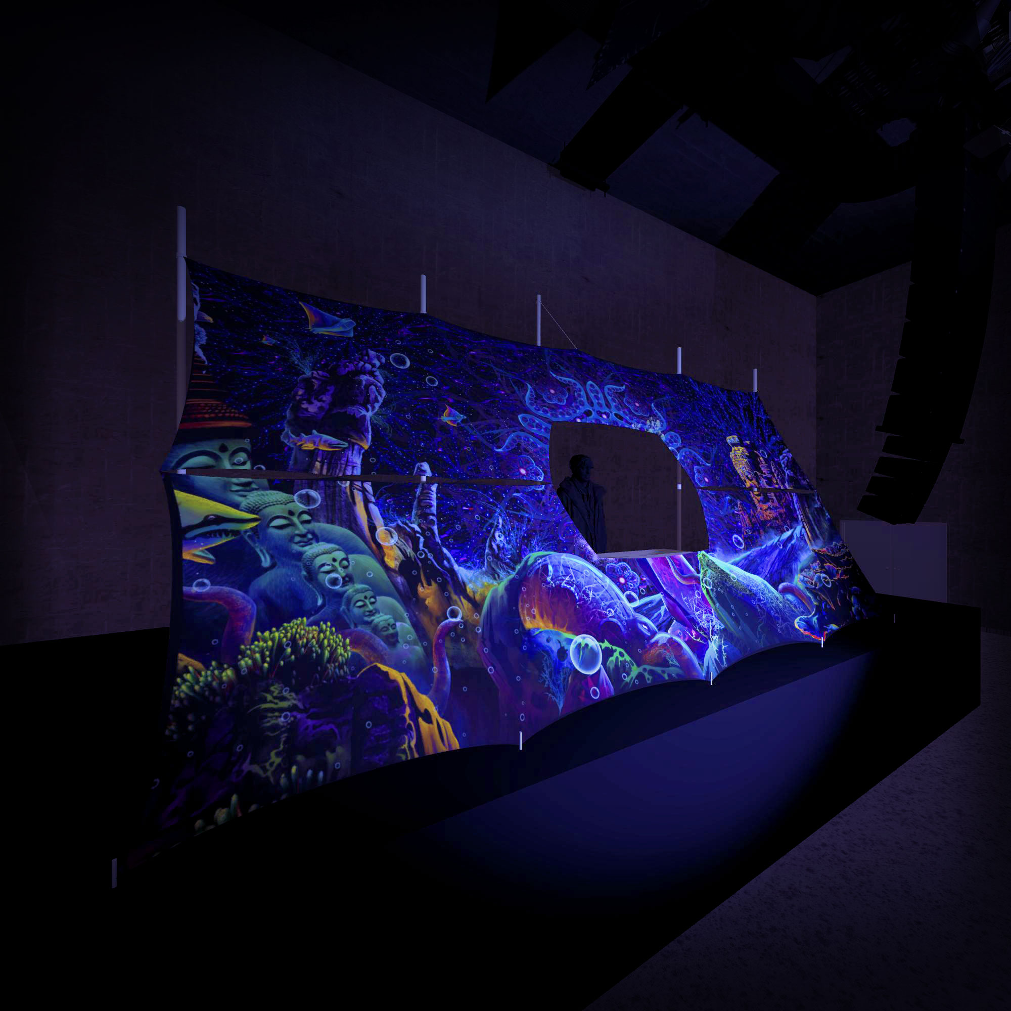 Underwater Kingdom - Psychedelic DJ Booth - Party Decoration