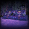 Mushroom God - DJ-booth - 3D-Preview - UV-Reactive Print on Lycra