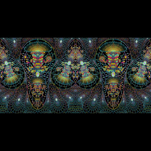 Mushroom God - DJ-booth - Art - Full