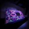 Jungle Snakes - DJ-booth - 3D-Preview - UV-Reactive Print on Lycra