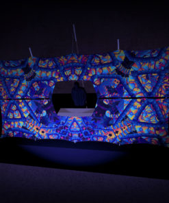 Cyber Venus - DJ-booth - 3D-Preview - UV-Reactive Print on Lycra