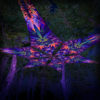 Herbal Harmony - Orange Storm -Psychedelic UV-Reactive Canopy - 6 petals set -3D-Preview