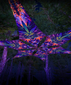 Herbal Harmony - Orange Storm -Psychedelic UV-Reactive Canopy - 6 petals set -3D-Preview
