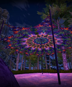 Herbal Harmony - Orange Storm -Psychedelic UV Canopy - 12 petals set - 3D-Preview