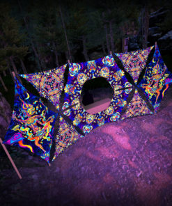 Kali in Acidland - KL-DN01 - Donut DJ-Stage - Psychedelic UV-Reactive Decoration - 3D-Preview