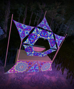 Kali in Acidland - KL-DN03 - Donut DJ-Stage - Psychedelic UV-Reactive Decoration - 3D-Preview