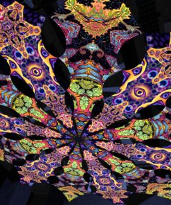 Temples and Central Eye - Psychedelic UV Canopy - 12 petals set - 3D-Preview