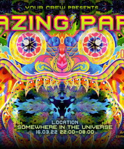 Barong Psychedelic Trance Party Promotion Facebook Event Cover Template