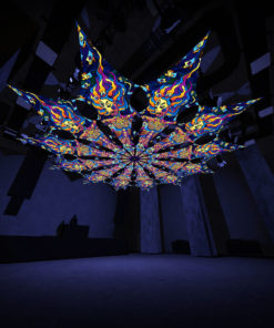 Acid Mother - Psychedelic UV Canopy - 12 petals set - 3D-Preview