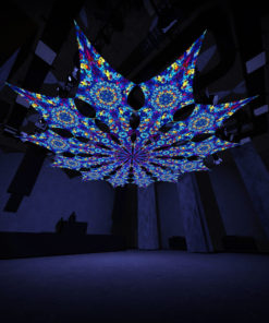 Dreamy Tanzanite - Psychedelic UV Canopy - 12 petals set - 3D-Preview
