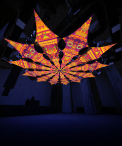 DMTemple and DMTizzin - Psychedelic UV Canopy - 12 petals set - 3D-Preview - Club