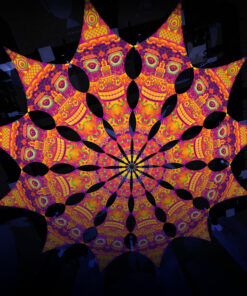 DMTizzin - Psychedelic UV Canopy - 12 petals set - 3D-Preview - Club