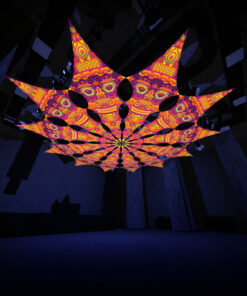 DMTizzin - Psychedelic UV Canopy - 12 petals set - 3D-Preview - Club