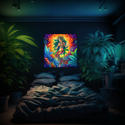 4/20 V-2023 - Psychedelic UV-Tapestry - Interior Preview
