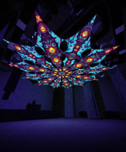 Cosmic Oracle & Divine Candle - Psychedelic UV Canopy - 12 petals set - 3D-Preview - Club