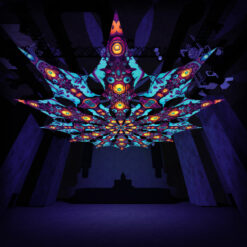 Cosmic Oracle & Divine Candle - Psychedelic UV Canopy - 12 petals set - 3D-Preview - Club