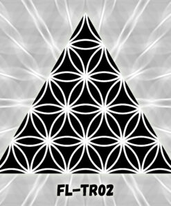Flower of Life - FL-TR02 - Psychedelic Black&White Triangle - Design Preview