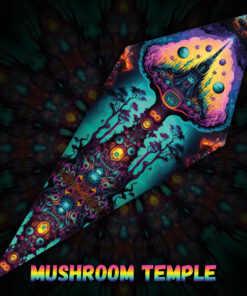 Mushroom Temple - UV-Petal - Psychedelic UV-Reactive Ceiling Decoration Element - Design Preview
