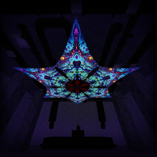 Mystic Spores - Hexagram MS-DM03 - Psychedelic UV-Canopy - 3D-Preview