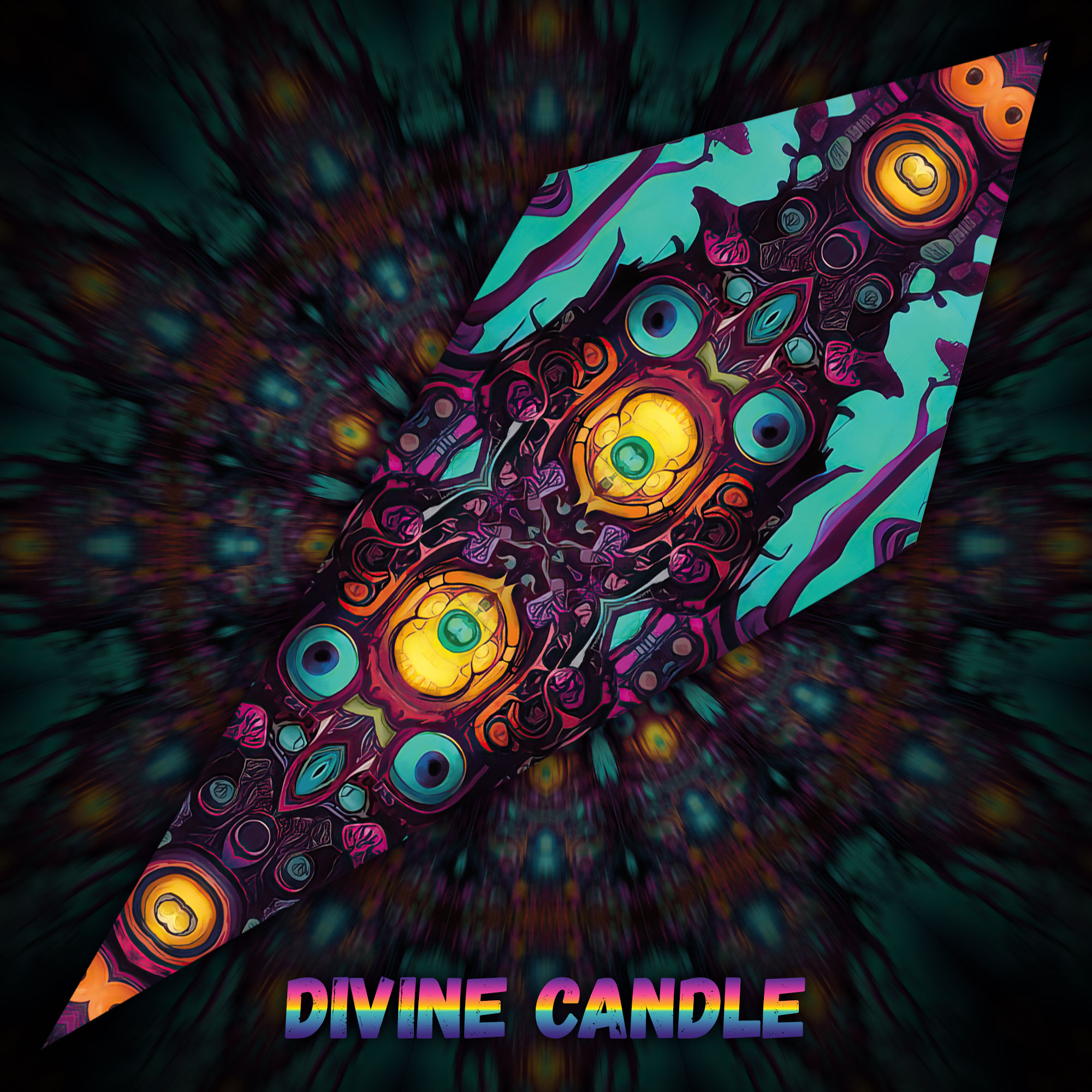 Divine Candle - Psychedelic UV Petal - Design Preview