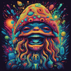 Magic Mushroom Shaman Shroomanto - Trippy Tapestry - Art