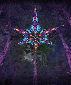 Cosmic Oracle & Divine Candle - Psychedelic UV Canopy - 6 petals set - 3D-Preview - Forest