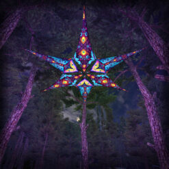 Divine Candle & Mushroom Temple - Psychedelic UV Canopy - 6 petals set - 3D-Preview - Forest