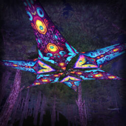 Divine Candle & Mushroom Temple - Psychedelic UV Canopy - 6 petals set - 3D-Preview - Forest