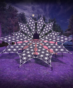 FL-PT02 - Psychedelic Black and White DJ-Stage - 12 petals set - 3D-Preview - Forest - 