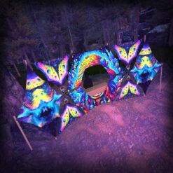 Mystic Spores - MS-DN01 - Donut DJ-Stage - Psychedelic UV-Reactive Decoration - 3D-Preview