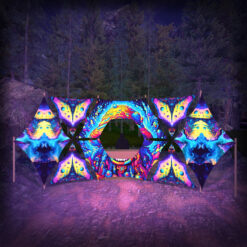 Mystic Spores - MS-DN01 - Donut DJ-Stage - Psychedelic UV-Reactive Decoration - 3D-Preview