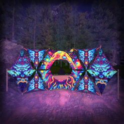 Mystic Spores - MS-DN02 - Donut DJ-Stage - Psychedelic UV-Reactive Decoration - 3D-Preview