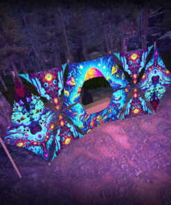 Mystic Spores - MS-DN03 - Donut DJ-Stage - Psychedelic UV-Reactive Decoration - 3D-Preview