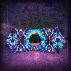 Mystic Spores - MS-DN03 - Donut DJ-Stage - Psychedelic UV-Reactive Decoration - 3D-Preview