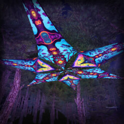 Mushroom Temple & Divine Candle - Psychedelic UV Canopy - 6 petals set - 3D-Preview - Forest