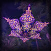 Abracadabra - Hexagram and Pyramid - AB-HXP02 - UV-Canopy - Psychedelic Party Decoration - 3D-Preview