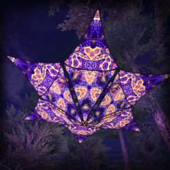 Abracadabra - Hexagram and Pyramid - AB-HXP03 - UV-Canopy - Psychedelic Party Decoration - 3D-Preview