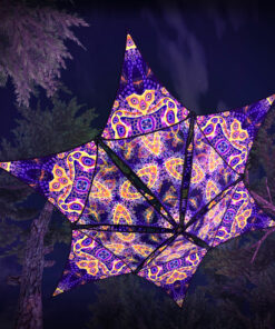 Abracadabra - Hexagram and Pyramid - AB-HXP03 - UV-Canopy - Psychedelic Party Decoration - 3D-Preview