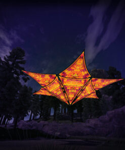 Let it Be - Hexagram and Pyramid - LB-HXP02 - UV-Canopy - Psychedelic Party Decoration - 3D-Preview
