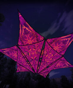Let it Be - Hexagram and Pyramid - LB-HXP03 - UV-Canopy - Psychedelic Party Decoration - 3D-Preview
