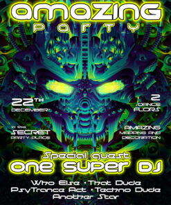 Cyber Nexus - Party Promotion Template - A5 Flyer