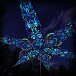 "Cyber Nexus" and "Neuro Hybrid" UV-Reactive Canopy Ceiling Decoration 6 Petals 3D-Preview